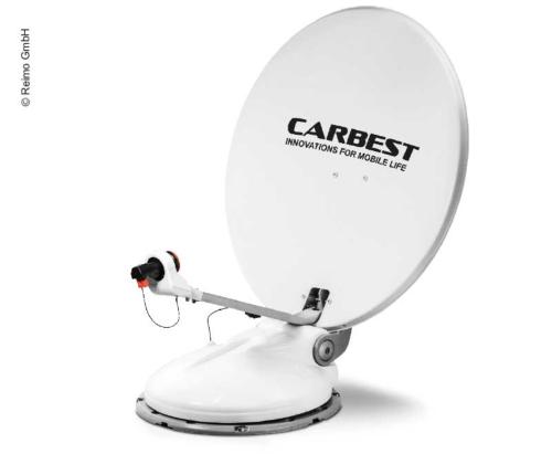 ANTENNE SATELLITE AUTOMATIQUE CARBEST TRAVELSAT 2 TWIN 85 cm-MONOSAT POUR DOUBLE DEMODULATEUR