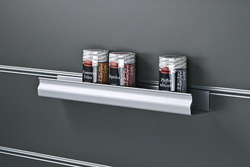 Support à épices argent 400x65x21mm, aluminium 