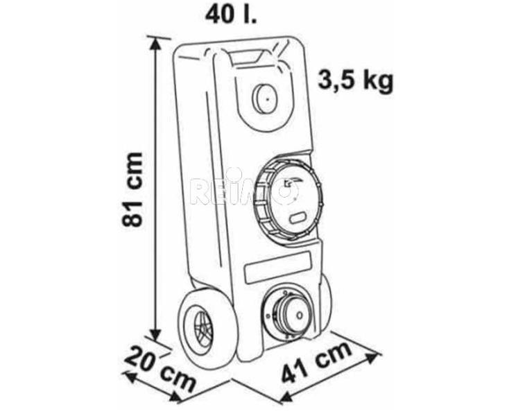 Réservoirs transportables - RESERVOIR FIAMMA 20 L EAUX USEES pour