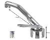 MITIGEUR FLORENZ PLASTIQUE CHROME AVEC BEC 17 CM