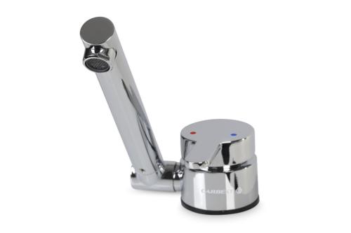 ROBINET MITIGEUR CHROME PLIANT CARBEST BEC ORIENTABLE 165mm