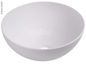 LAVABO ROND "DESIGN" - PLASTIQUE BLANC Ø30 x H13,5 cm