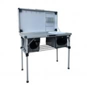 MEUBLE DE CUISINE MOBILE + TABLE Kitch&Box 100 x 50 cm