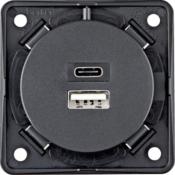 Prise de charge USB-A/-C - gris anthracite