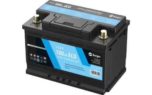 BATTERIE 12V LITHIUM LiFePO4 BERGER Eco 100 Ah