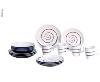 SET DE VAISSELLE TWIST BLUE de GIMEX - pour 4 personnes