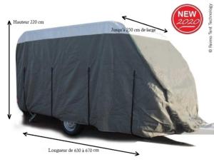 HOUSSE DE PROTECTION POUR CARAVANE PREMIUM 630-670cm