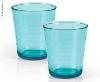 LOT DE 2 VERRES CHALET BLEU Tritan