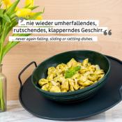 Bol alimentaire magnétique en porcelaine - vert foret