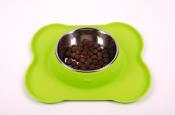 ECUELLE POUR CHIEN FRIDA EN ACIER INOXYDABLE ET SILICONE 