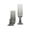 FLUTE A CHAMPAGNE A PIED CLAIR DEVISSABLE - LOT DE 2