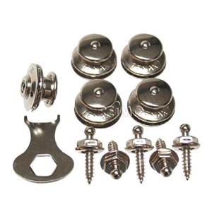 KIT BOUTONS TENAX ARGENTES 5 PIECES