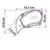 STORE CASSETTE FIAMMA F65S - 340cm - Boitier Titanium toile "ROYAL GREY"