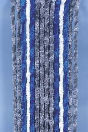 RIDEAU CHENILLE ANTI INSECTES - Gris/Bleu/Blanc- 56x185 cm