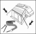 SANGLE FIXATION noire TIEDOWN KIT - POUR STORE FIAMMA