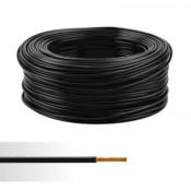 FIL ELECTRIQUE CABLE MULTIBRIN 12V SOUPLE 1,5 mm2 NOIR  - ROULEAU 5 m