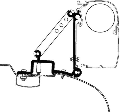 ADAPTATEUR DUCATO/BOXER/JUMPER avant 2006 pour OMNISTOR série 2, 5 et 8