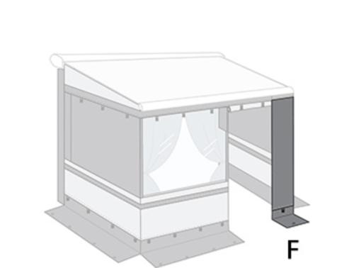 SEGMENT DE FACADE FRONT PANEL 20cm pour PRIVACY ROOM CS LIGHT 