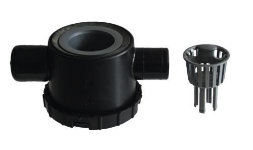 SIPHON À DOUBLE CONNEXION Ø39mm AVEC TAMIS ET BOUCHON - REICH 