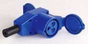 PRISE VOLEUSE CE 220 V - 1 Sortie Femelle NF- 1 Sortie Cable P17