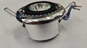 SPOT HALOGENE 12V 10W CHROME AVEC CENTRE NOIR ORIENTABLE