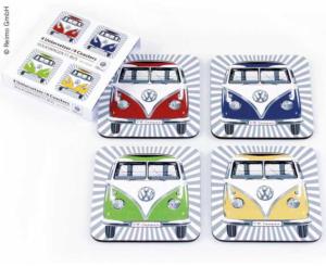 SOUS-VERRES X 4 décor BULLI FRONT - VW COLLECTION