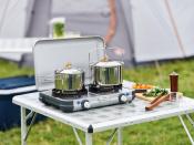 RECHAUD 2 FEUX CAMPINGAZ Kitchen 2 Grill&Go cartouche gaz Easy Clic