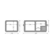 GLACIERE / CONGELATEUR A COMPRESSION BIZONE - DOMETIC CFX5 95