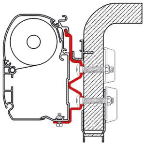 ADAPTATEUR HYMMER Camp 99 pour Fiamma F1/F45i/F45iL, 3 m