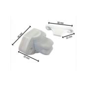 ARRET DE PORTE ARTICULE BLANC 44x33mm