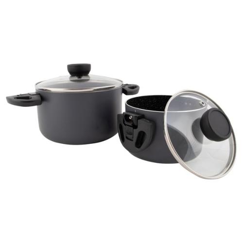 BATTERIE DE CUISINE TWIST COMPACT 2 PIÈCES BO CAMP