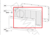 DOMETIC LS 300 - GRILLE DE VENTILATION 278x438mm BLANCHE