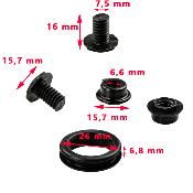 KIT FIXATION POUR PLAQUE EN VERRE - SMEV / DOMETIC