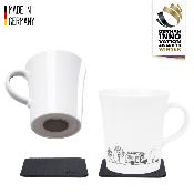 2 TASSES A CAFE PORCELAINE special CAMPING 270ml SILWY AVEC NANO-GEL-PADS MAGNETIQUE