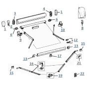 PIGNON DE MANIVELLE POUR STORE THULE OMNISTOR 5000/5002/5003/5200 = 1500601221