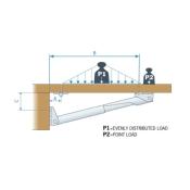 CONSOLE DE TABLE PLIANTE NOIRE 549mm