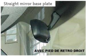 REMIFRONT III PAREBRISE SPRINTER 2006-2018 ET CRAFTER 2006-2016 - PIED DE RETRO DROIT SANS DETECTEUR DE PLUIE