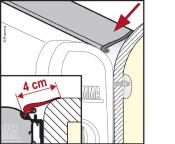 JOINT ANTI-PLUIE FIAMMA RAIN GUARD M largeur 4cm, au mètre