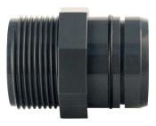 RACCORD DE TUYAU 40/32 MM DROIT AVEC FILETAGE MÂLE 1/4"