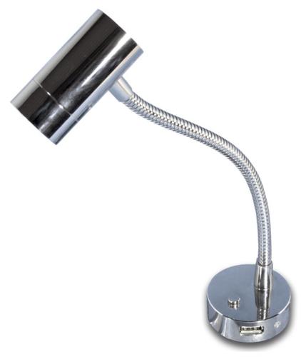 LAMPE DE LECTURE A LED Minitube D4 - CHROME