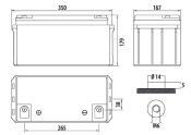 BATTERIE AUXILIAIRE AGM 80PL CARBEST- 350x167x179mm