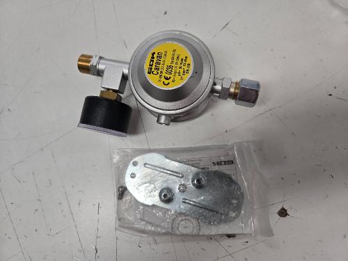 RÉGULATEUR GAZ AVEC MANOMÈTRE DE 1,5 KG, FIXATION MURALE