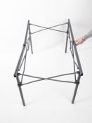 TABLE PLIANTE  ALUMINIUM ANTHRACITE RAUMA II - 120X70CM