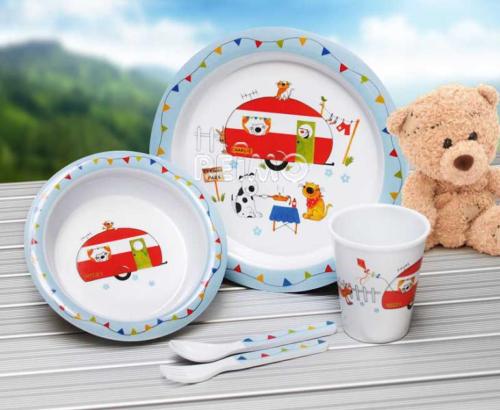 COFFRET ENFANT MELAMINE 5 pièces CHARLIE