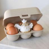 BOITE A OEUFS REUTILISABLE 100% NATURELLE KOZIOL Eggs to go