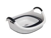 SEAU/PANIER PLIANT 22L EN SILICONE GRIS FONCE/BLANC - CAMP4