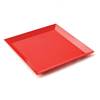 ASSIETTE PLATE CARREE 24.5CM MELAMINE PLASTOREX - ROUGE