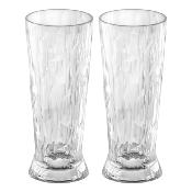 2 VERRES A BIERE 300ML KOZIOL 100% RECYCLABLE