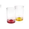 LOT DE 2 VERRES TARIFA - 350ML- ROUGE ET JAUNE