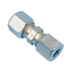 RACCORD BICONE ACIER DROIT DIAM. 10 mm - à l'unité